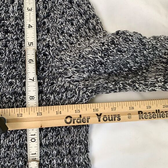 Victoria’s Secret Crew Pullover Fair Isle Knit Sweater XS Grey Cabincore Cotton - Picture 6 of 10